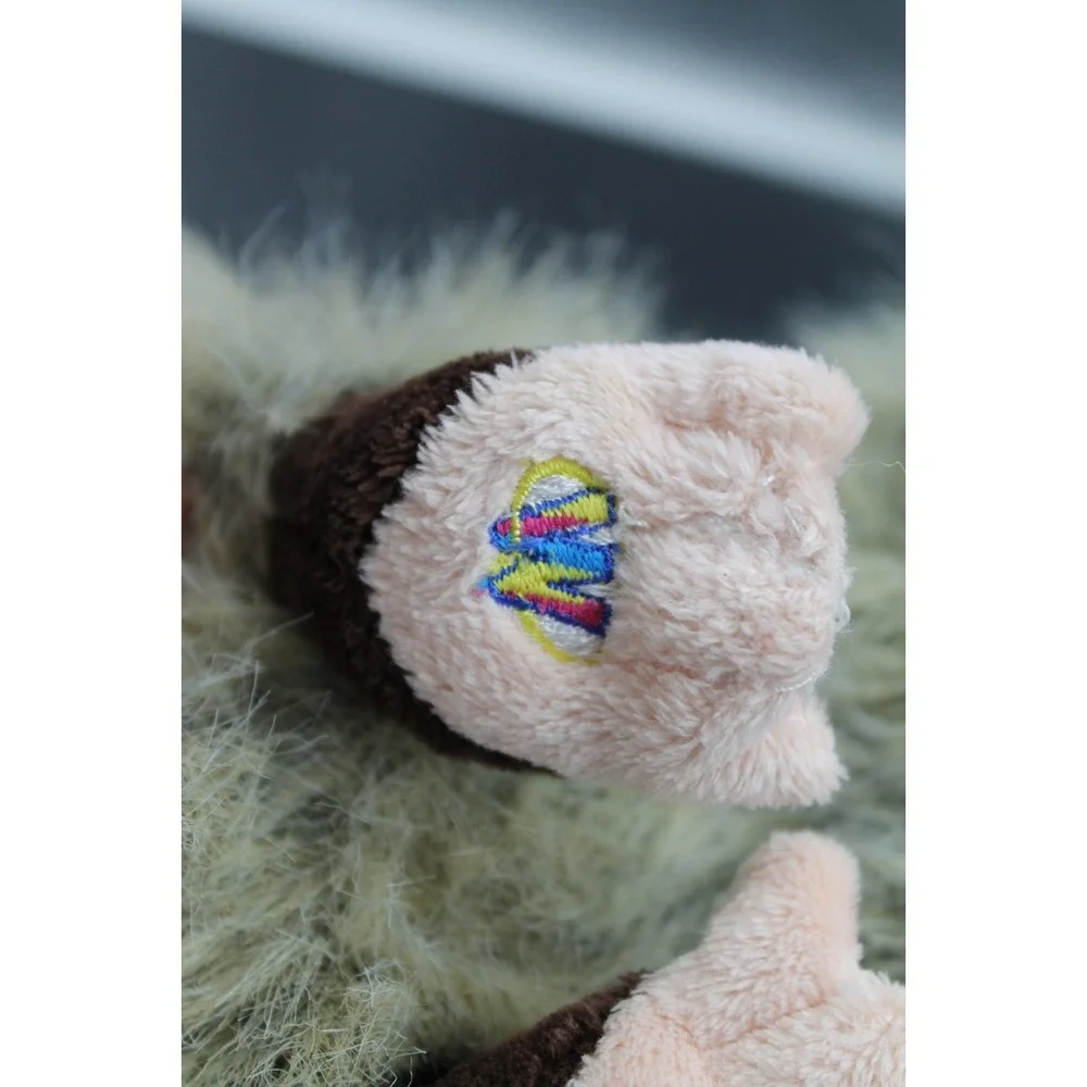 Ganz Webkinz Opossum Plush Stuffed Animal Grey Pink Tail HM441 No Code